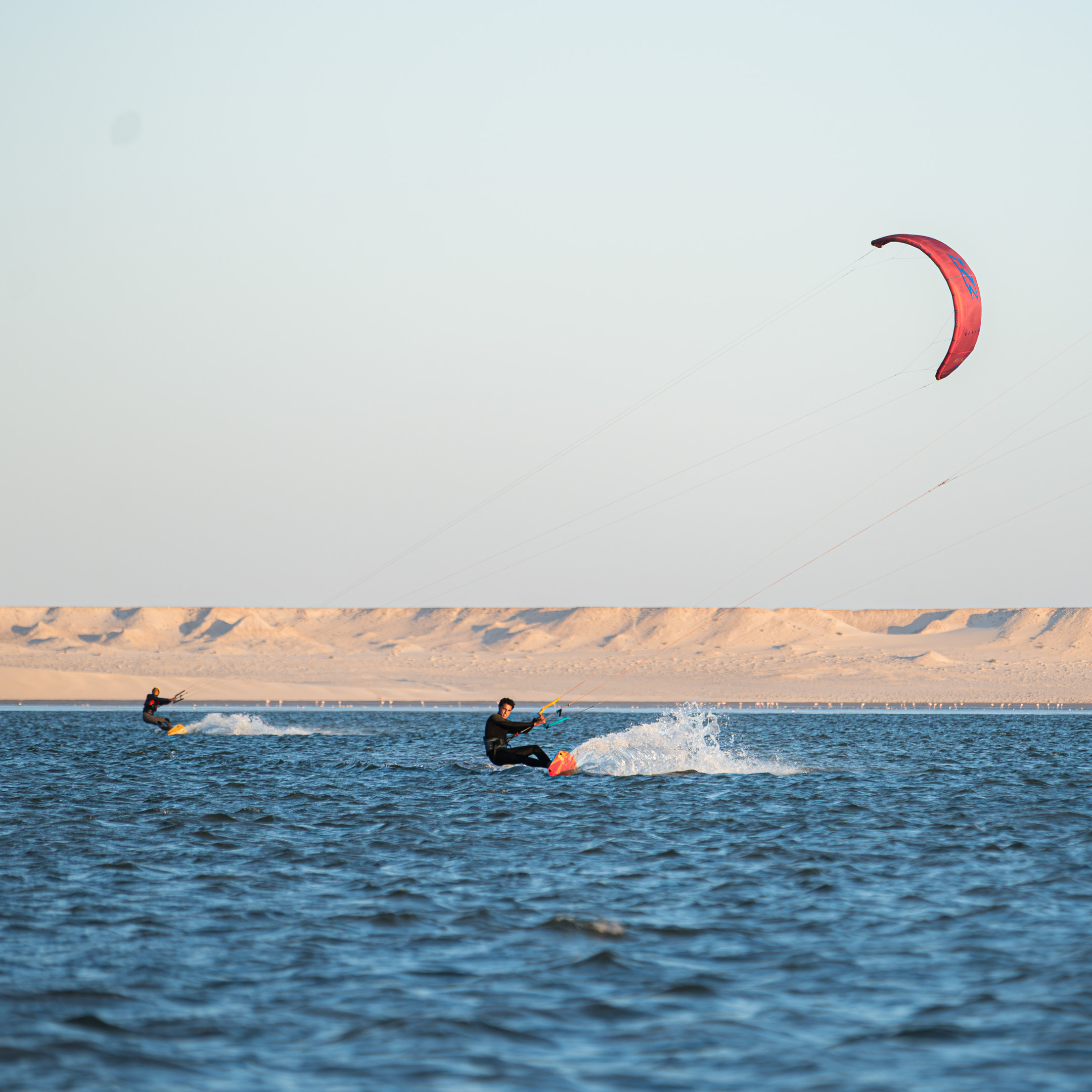 Dakhla lagoon kitesurfing